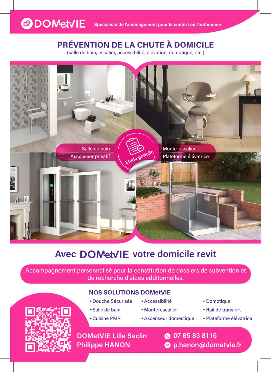 Annonce presse — Lille Seclin, prévention de la chute (A4)