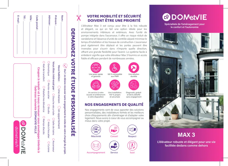 Dépliant produit — Élévateur Max 3