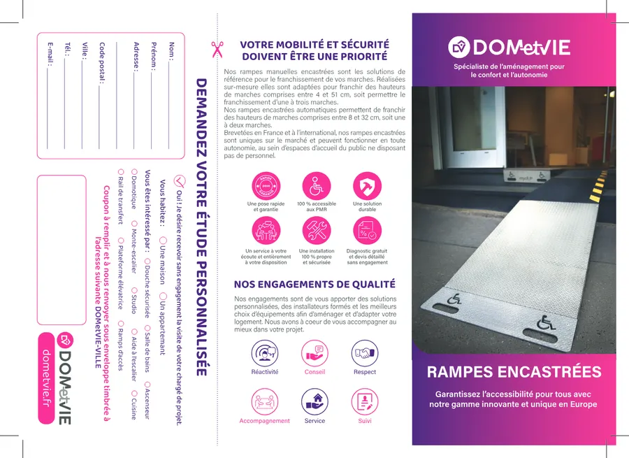 Dépliant produit — Rampes encastrées