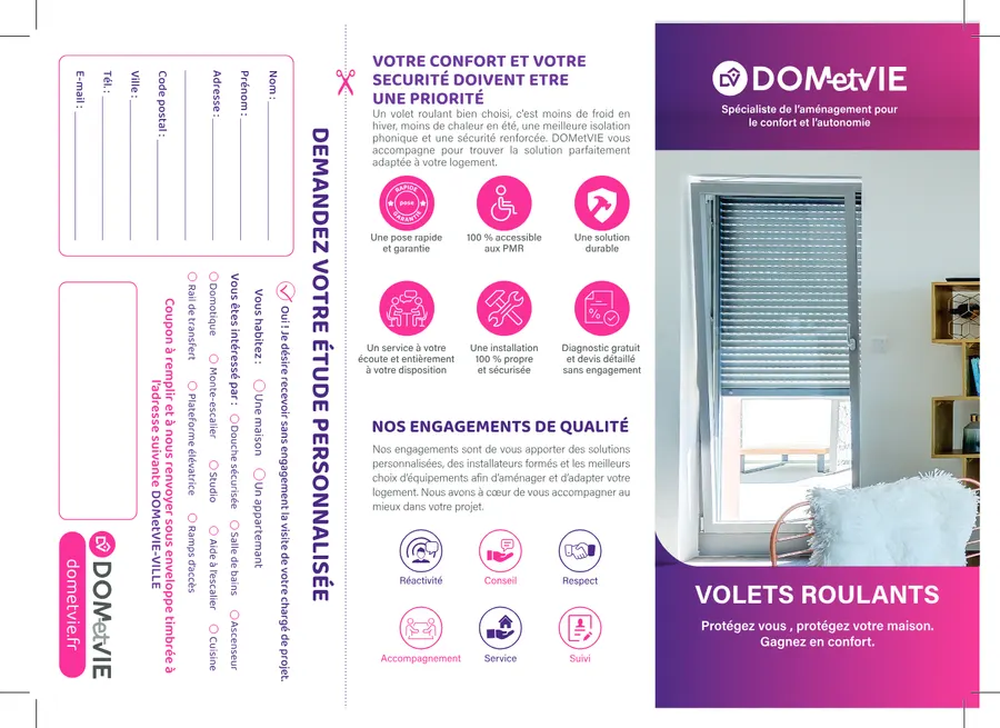 Dépliant produit — Volets roulants