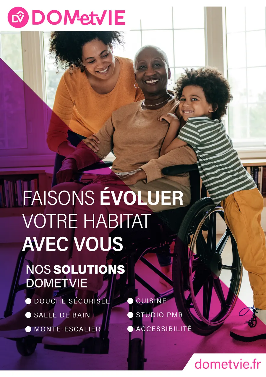 Affiche — Faisons évoluer votre habitat (fauteuil roulant)