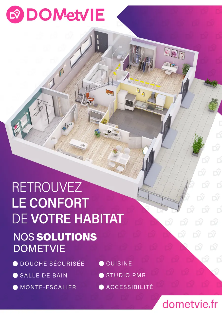 Affiche — Retrouvez le confort de votre habitat (plan 3D)