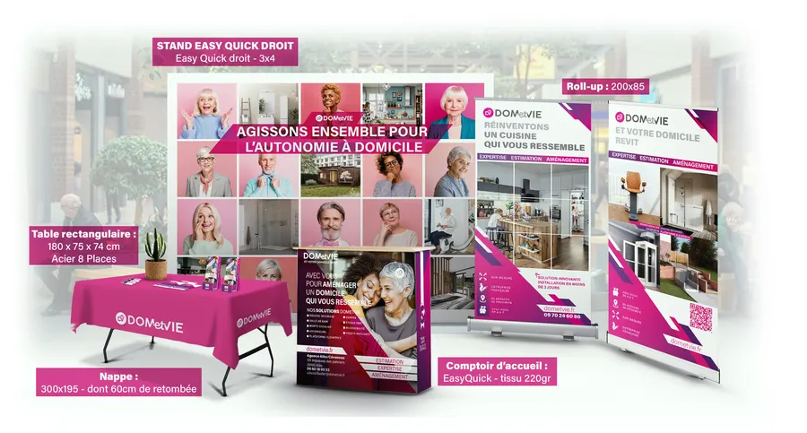 Kit d'exposition — stand Easy Quick 3 x 4