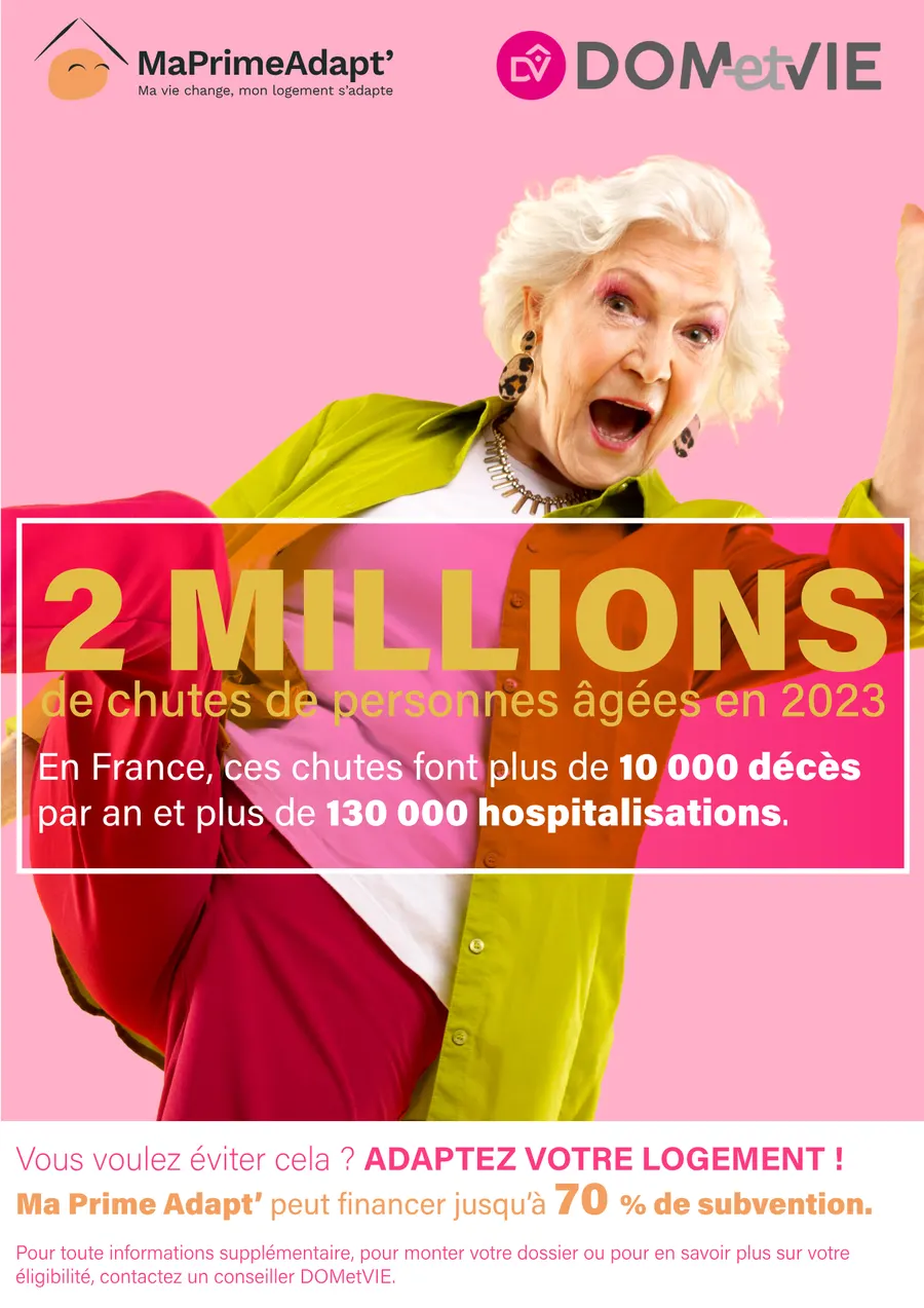 Affiche prescripteur — 2 millions de chutes (MaPrimeAdapt’)